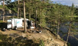 Familie Breitkreuz war mit dem Van in Skandinavien unterwegs. Foto: Privat